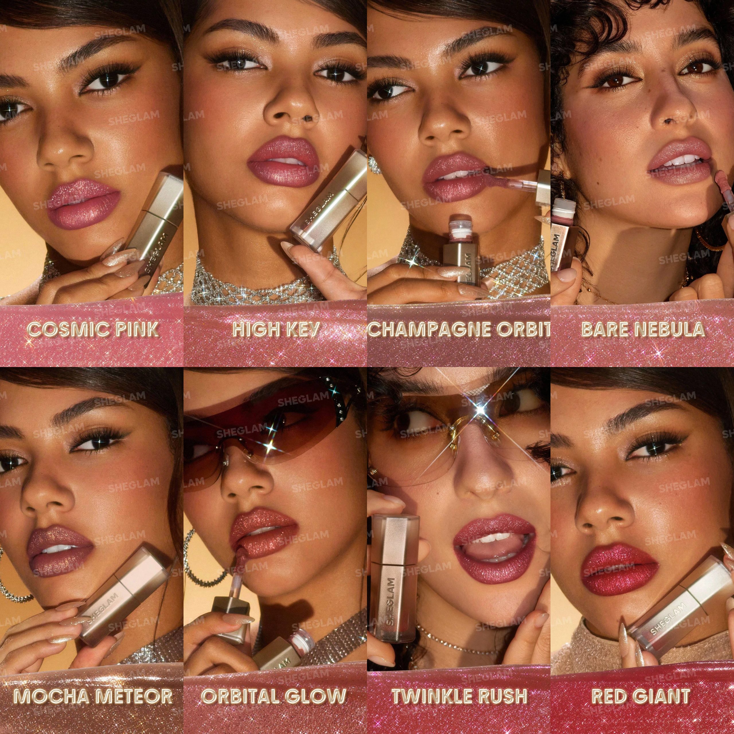 SHEGLAM Stardust Swipe Glitter Liquid Lipsticks