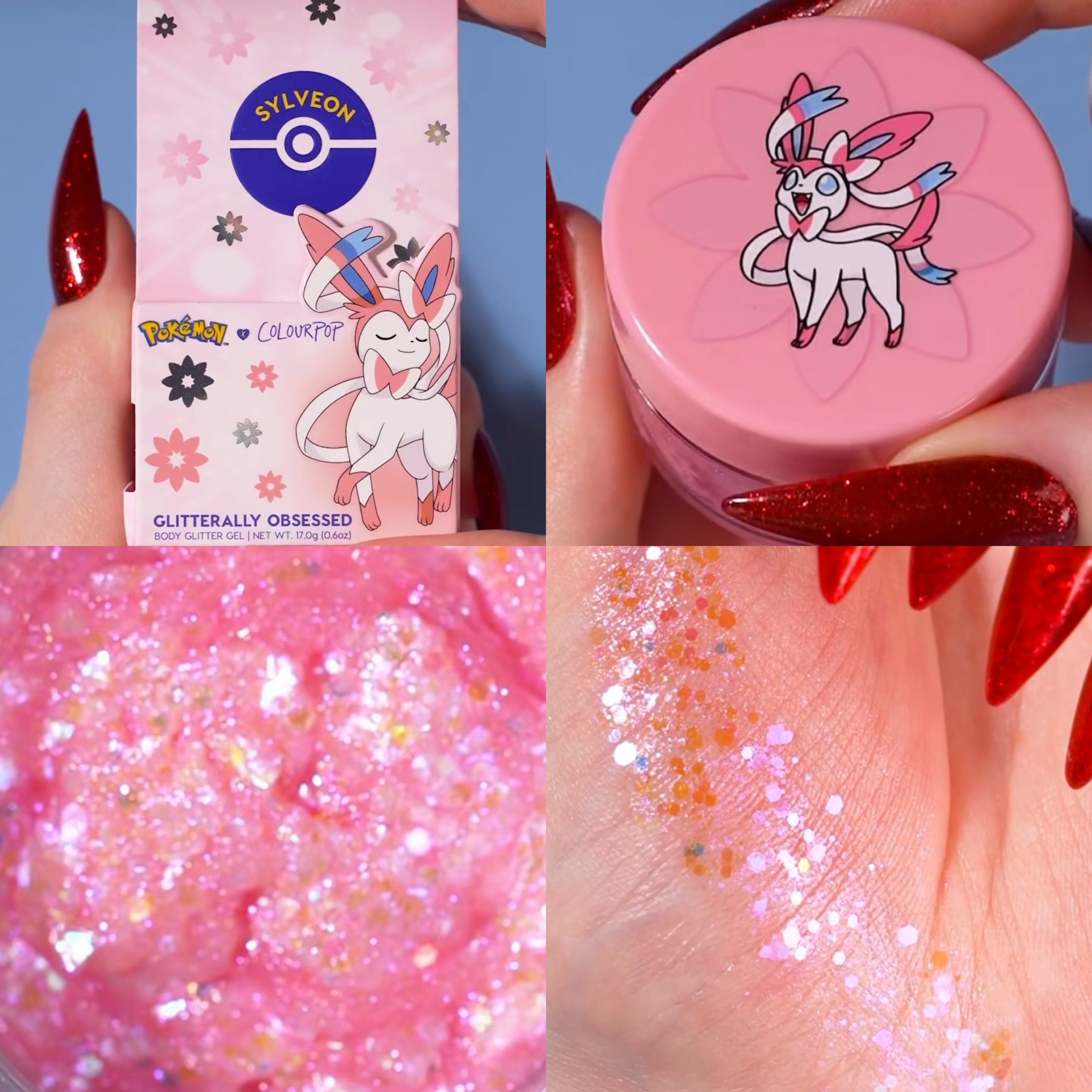 ColourPop x Pokemon Eeveelution Glitterally Obsessed