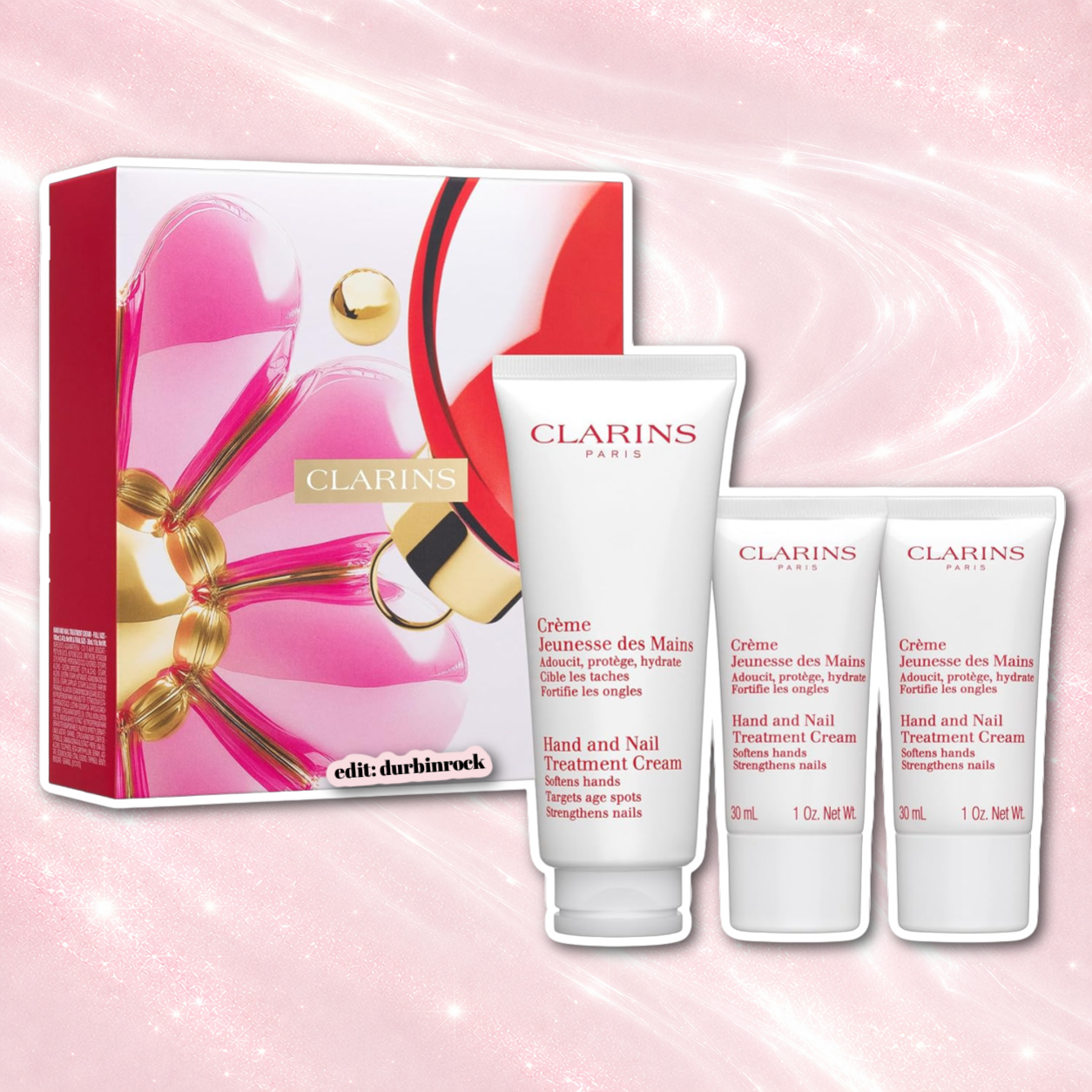 Clarins Hand and Nail Treatment Trio Gift Set