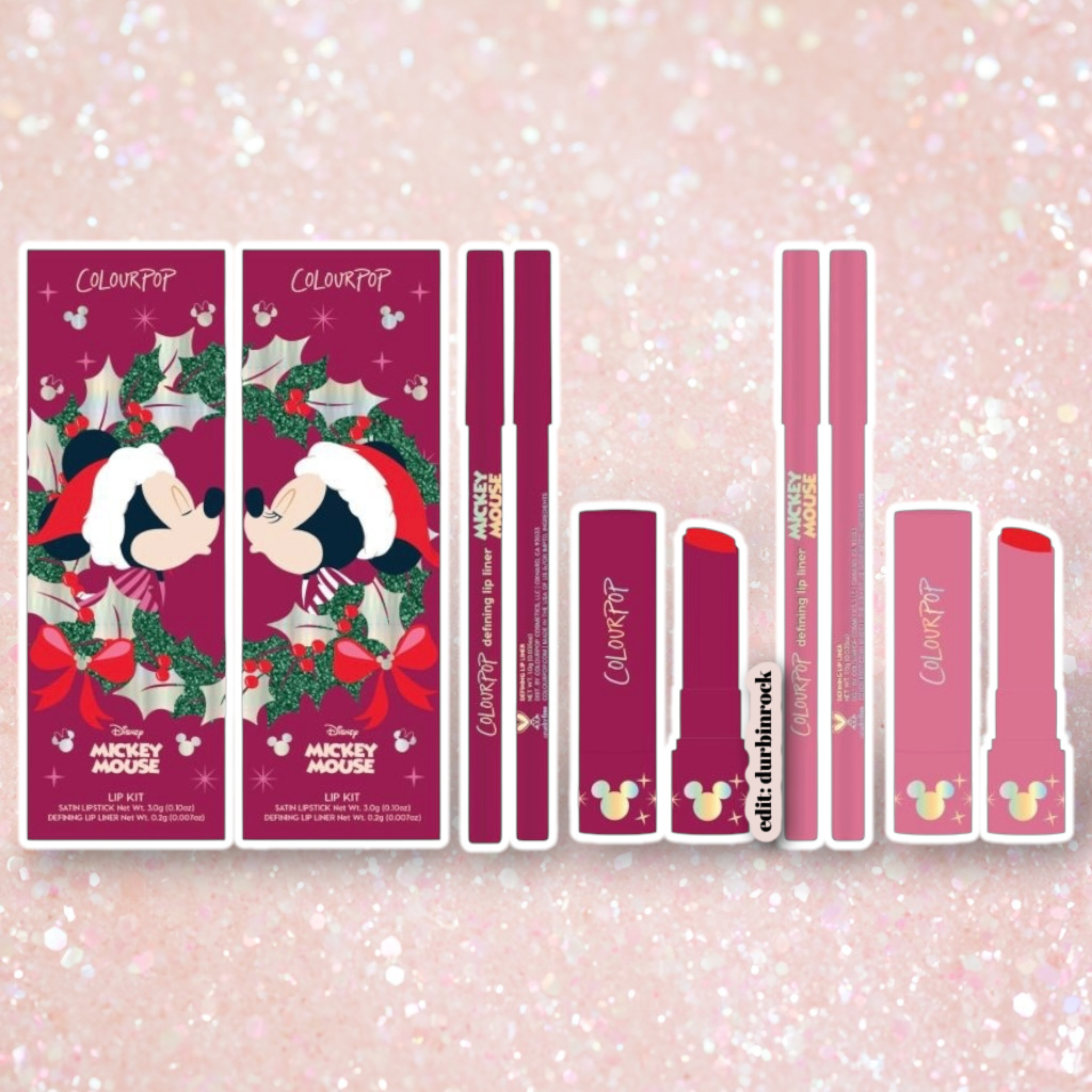 ColourPop x Disney Satin Lipstick & Defining Lip Liner Lip Kits