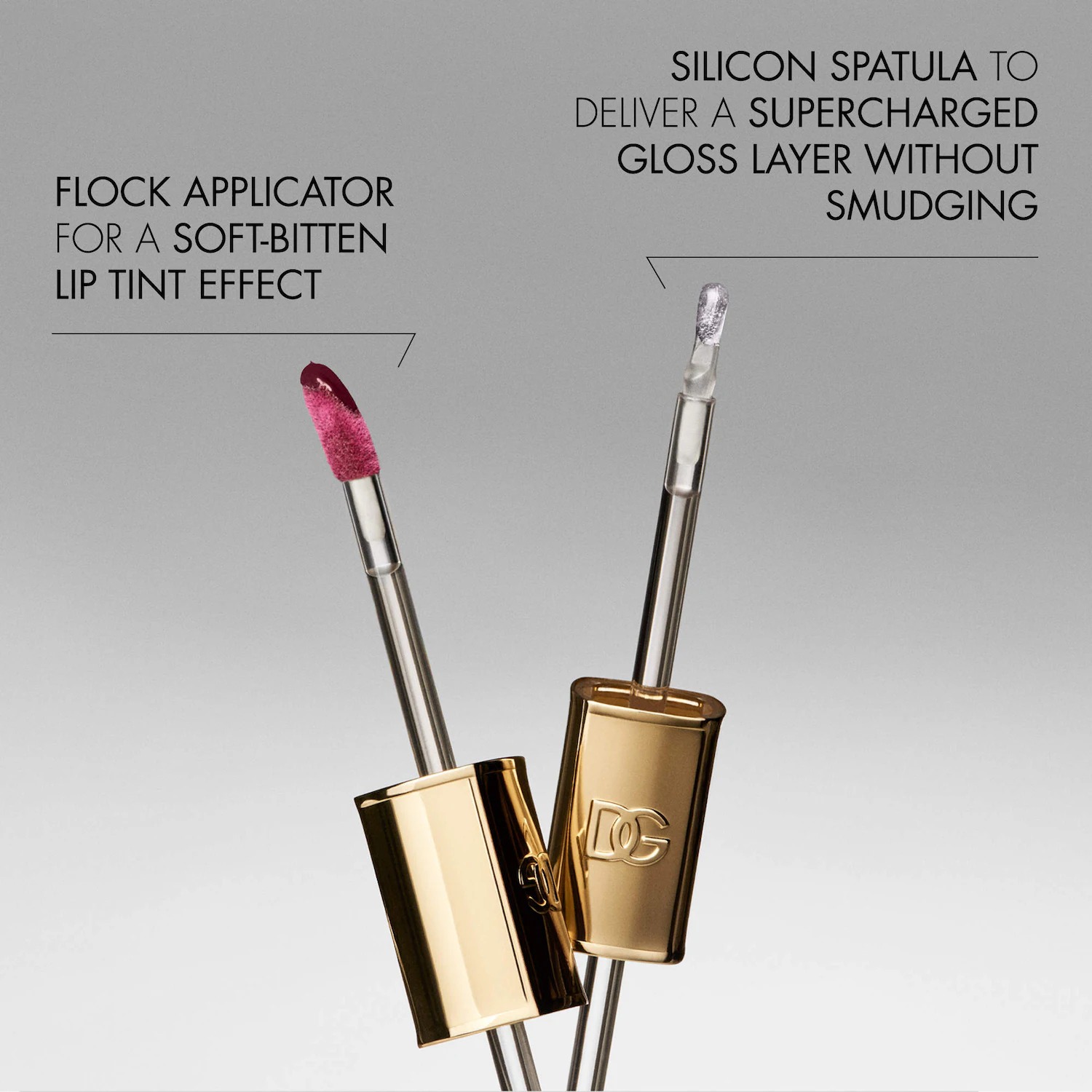 Dolce&Gabbana Make It Double! Dual-Ended Longwear Blurred Matte Lip Tint & Gloss