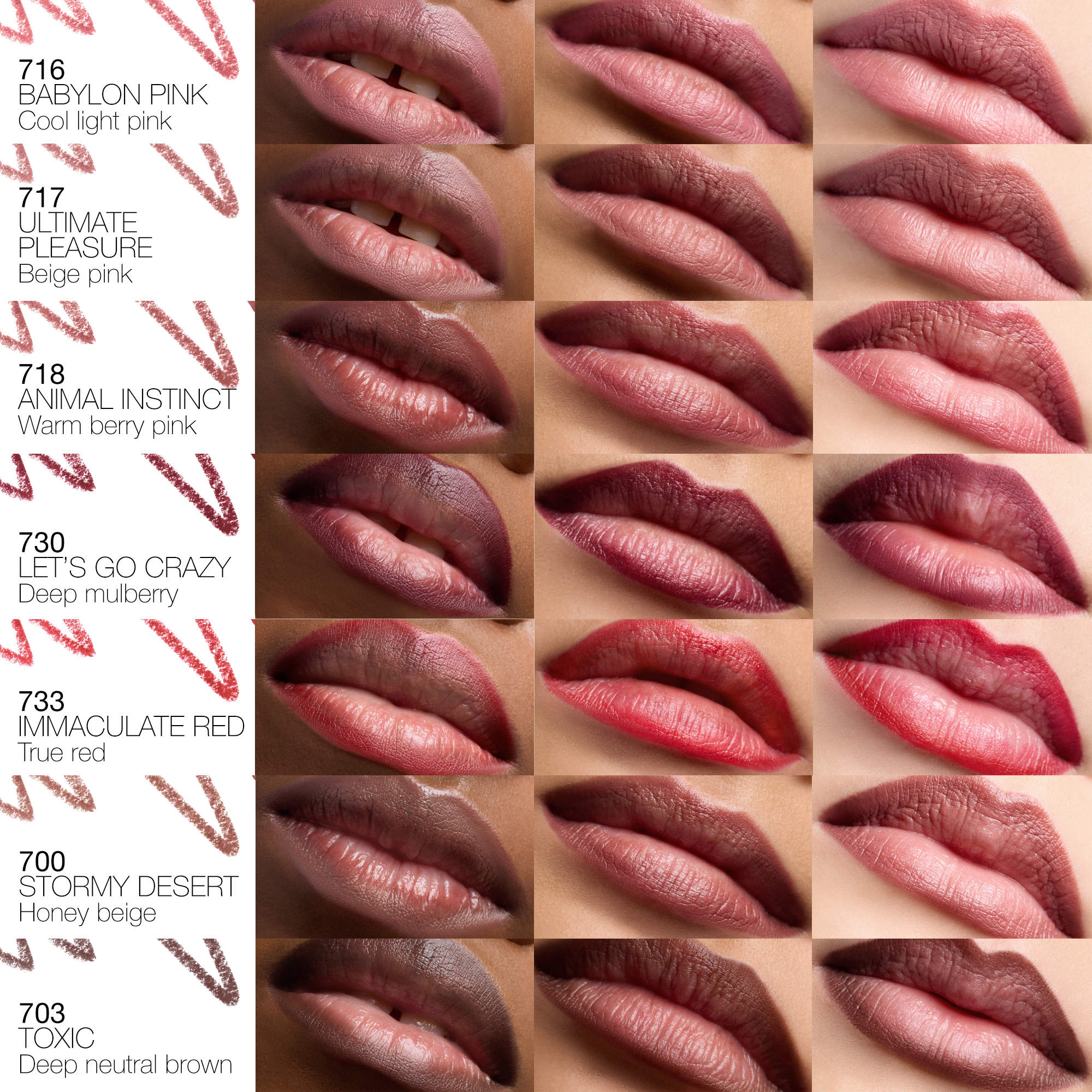 NARS Long Lasting Matte Lip Liners