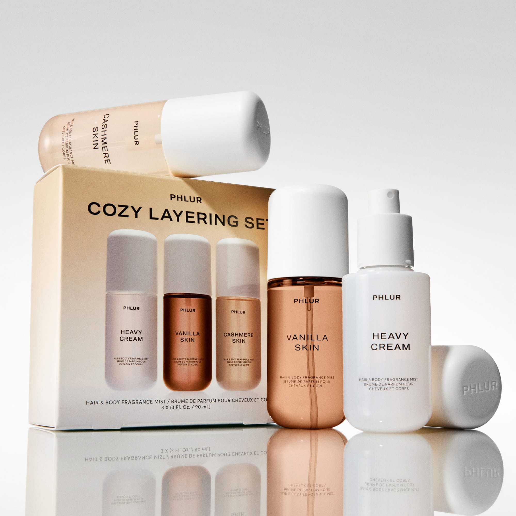 PHLUR Cozy Layering Body Mist Trio Set