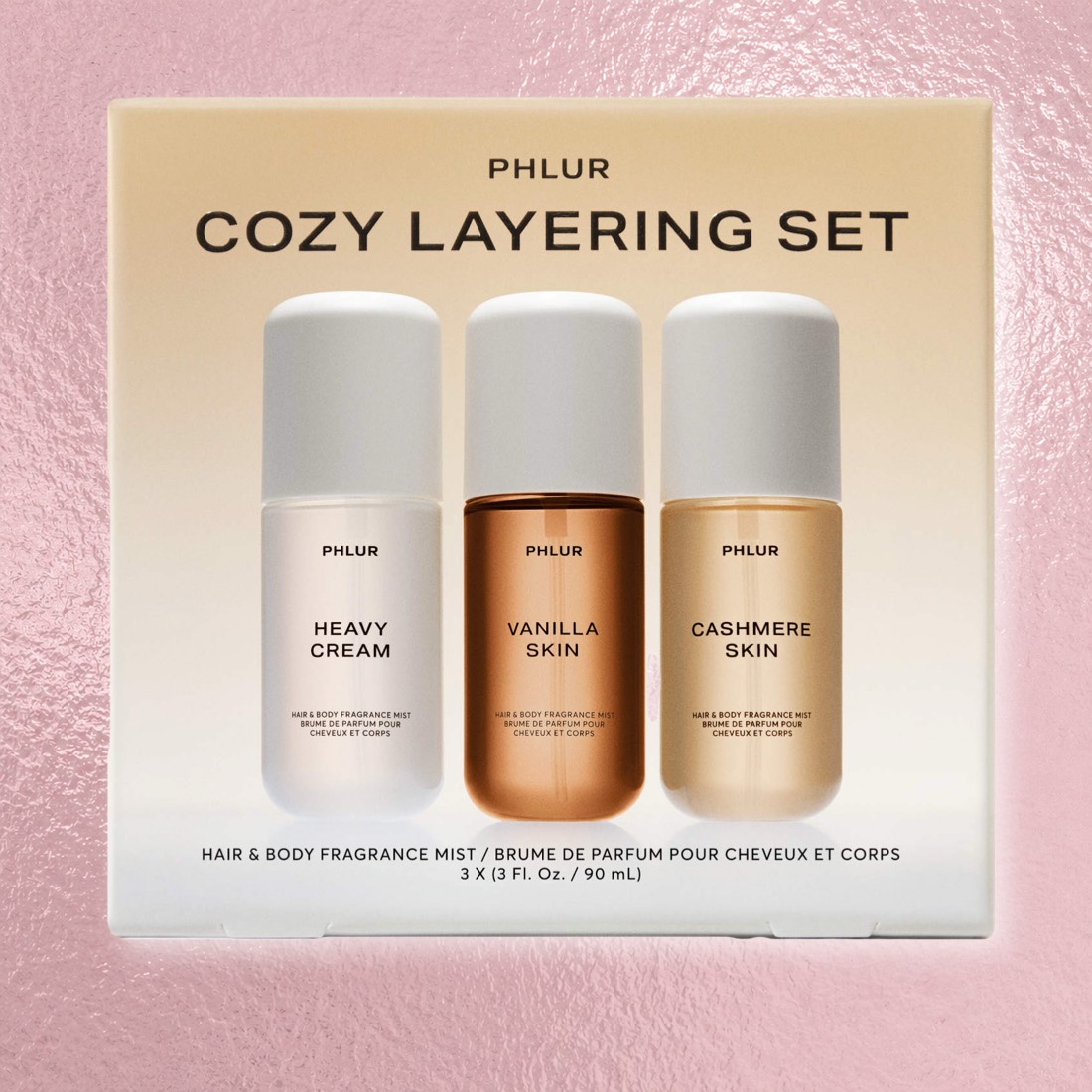 PHLUR Cozy Layering Body Mist Trio Set