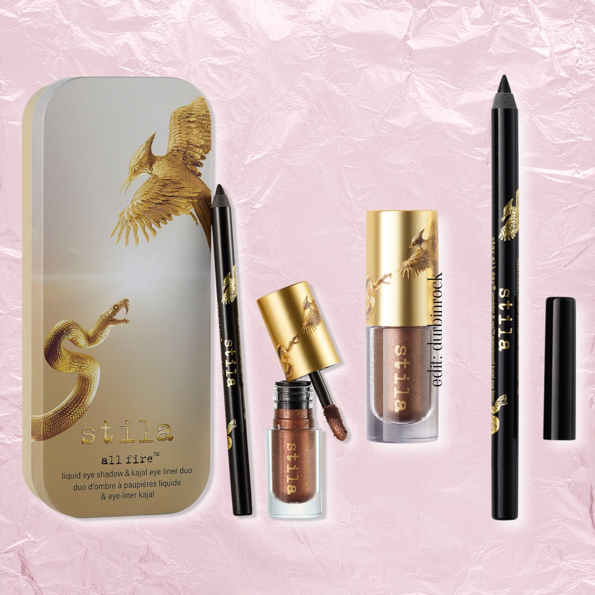 Stila Cosmetics x The Hunger Games Sunrise On The Reaping All Fire Liquid Eye Shadow & Kajal Eye Liner Duo