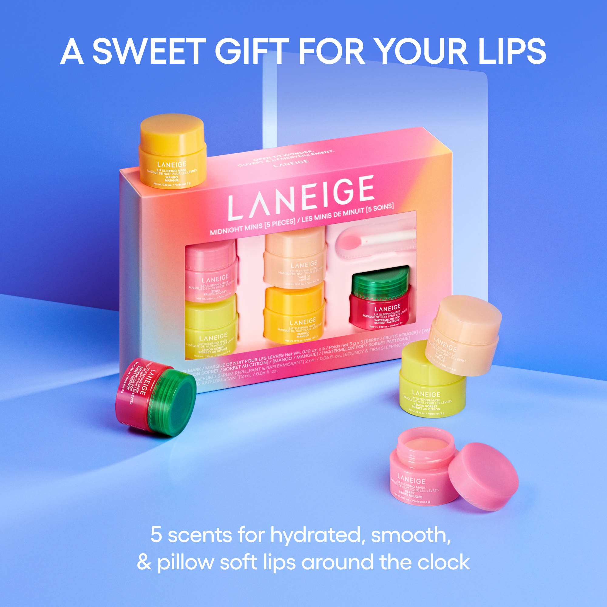 LANEIGE Midnight Minis Holiday Lip Sleeping Mask Set