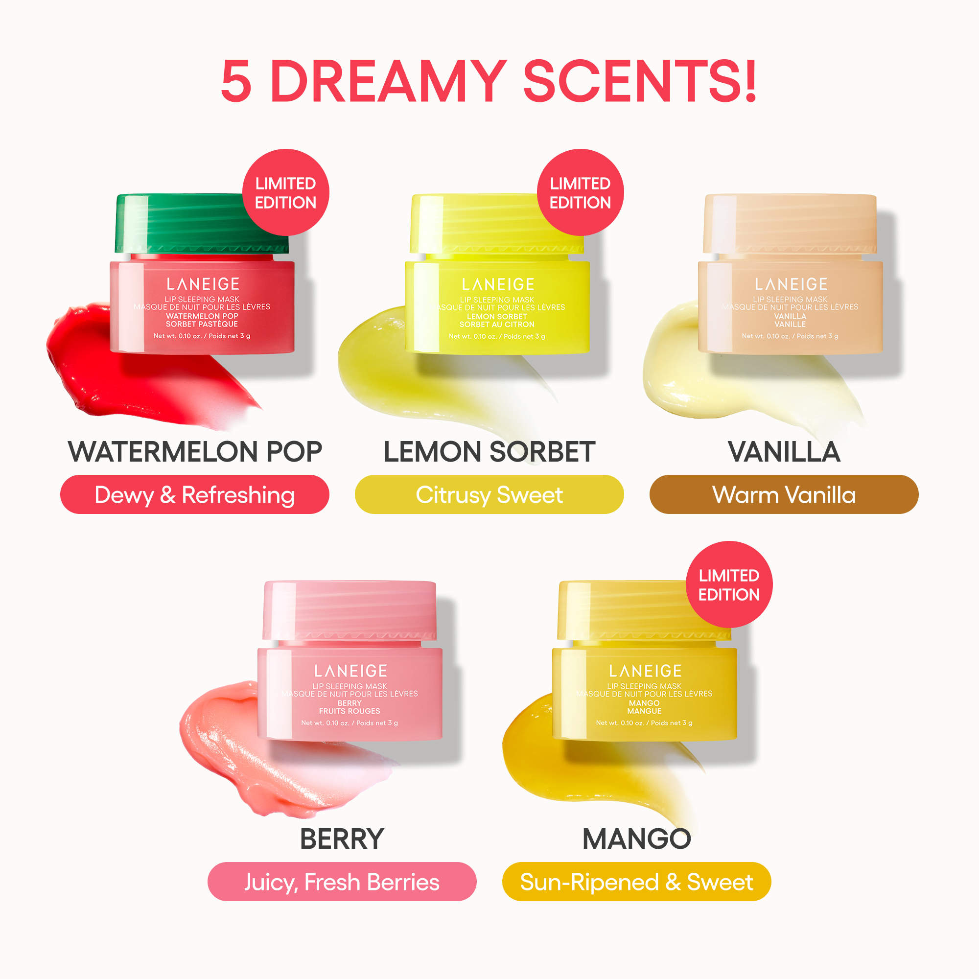 LANEIGE Midnight Minis Holiday Lip Sleeping Mask Set