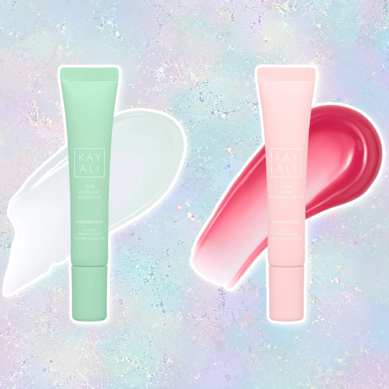 Kayali Yum Cashmere Kiss Lip Balms