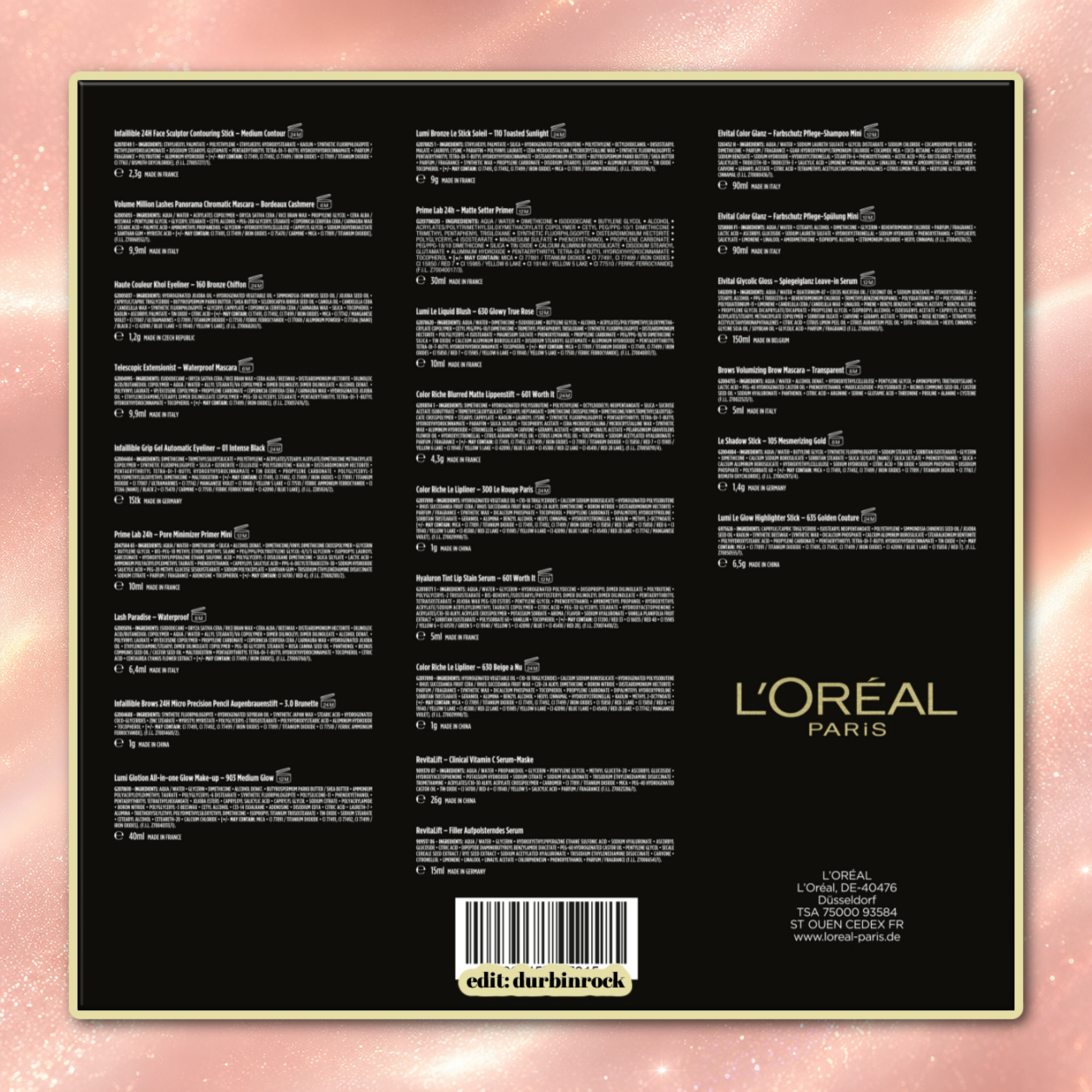 L'Oreal Paris Beauty Advent Calendar 2026