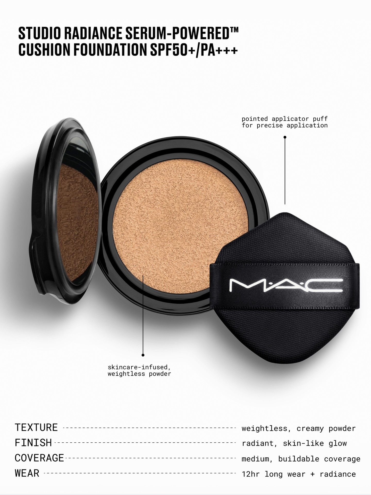 MAC Studio Radiance Serum Powered Cushion Foundation SPF50+