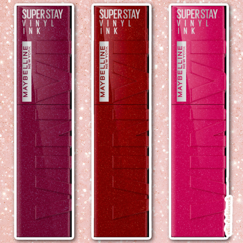 Maybelline Glimmer Edition Super Stay Vinyl Ink Lipsticks