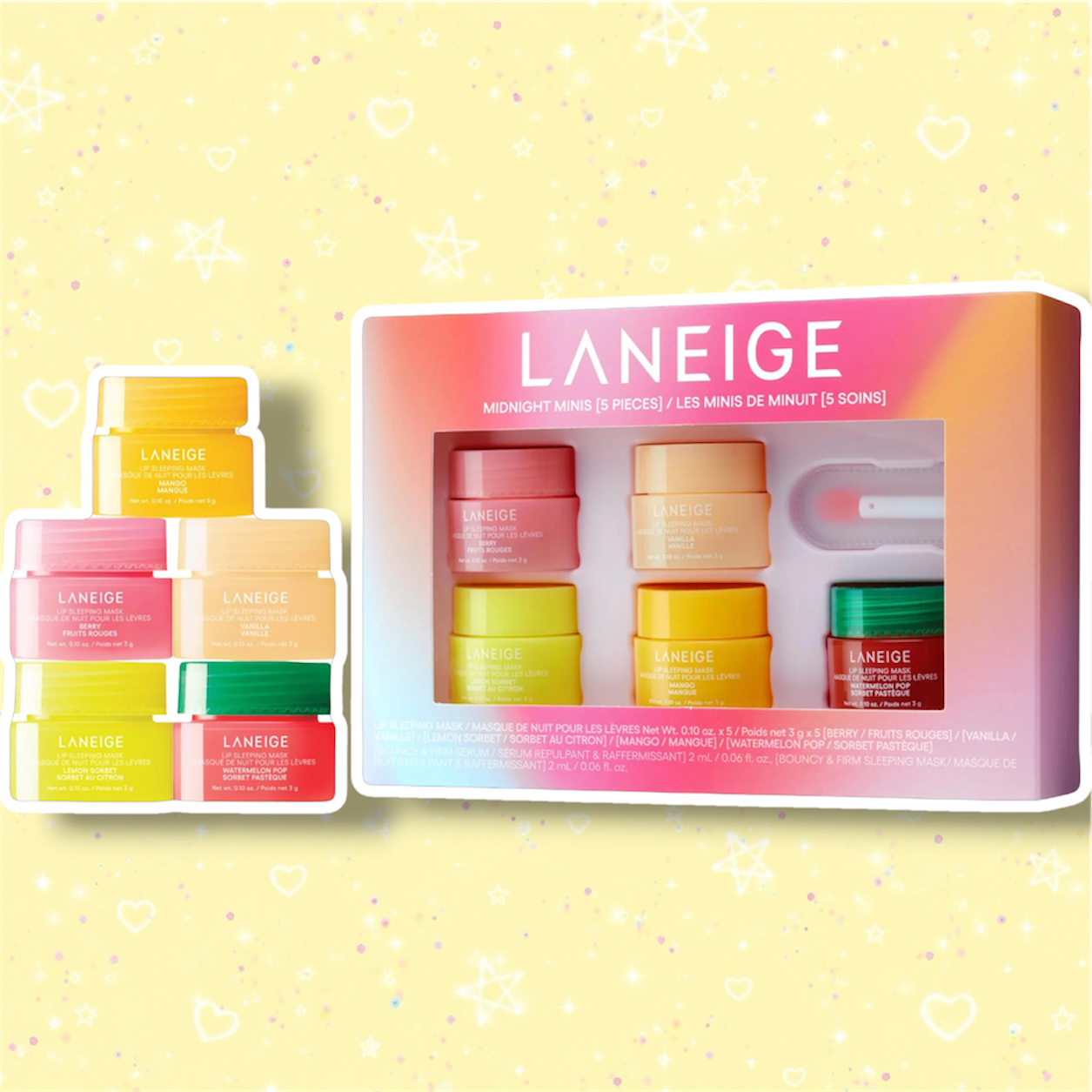 LANEIGE Midnight Minis Holiday Lip Sleeping Mask Set