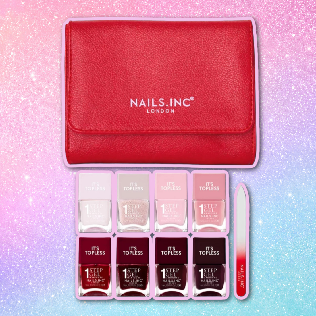 QVC TSV Nails Inc It's Topless Ultimate 9 Piece Wardrobe Set