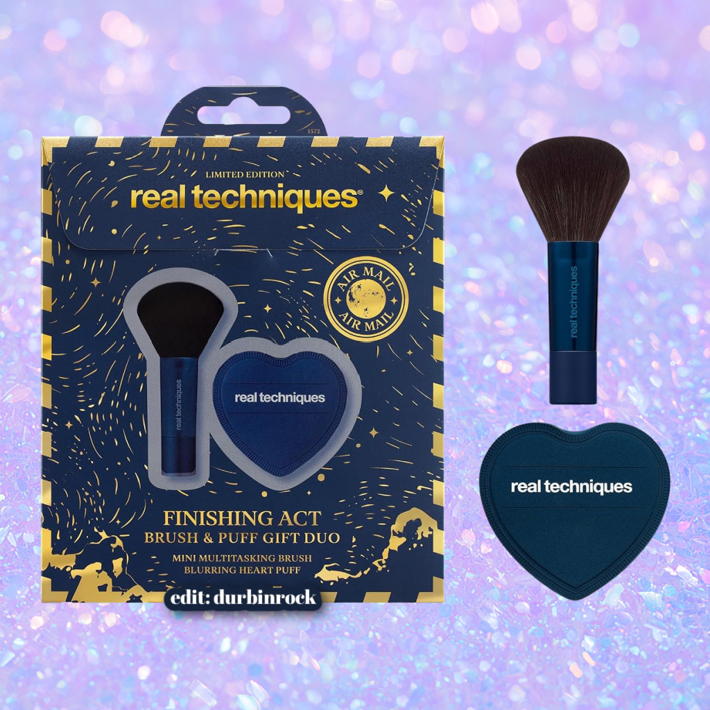 Real Techniques Finishing Act Brush & Puff Gift Duo Real Techniques Finishing Act Brush & Puff Gift Duo