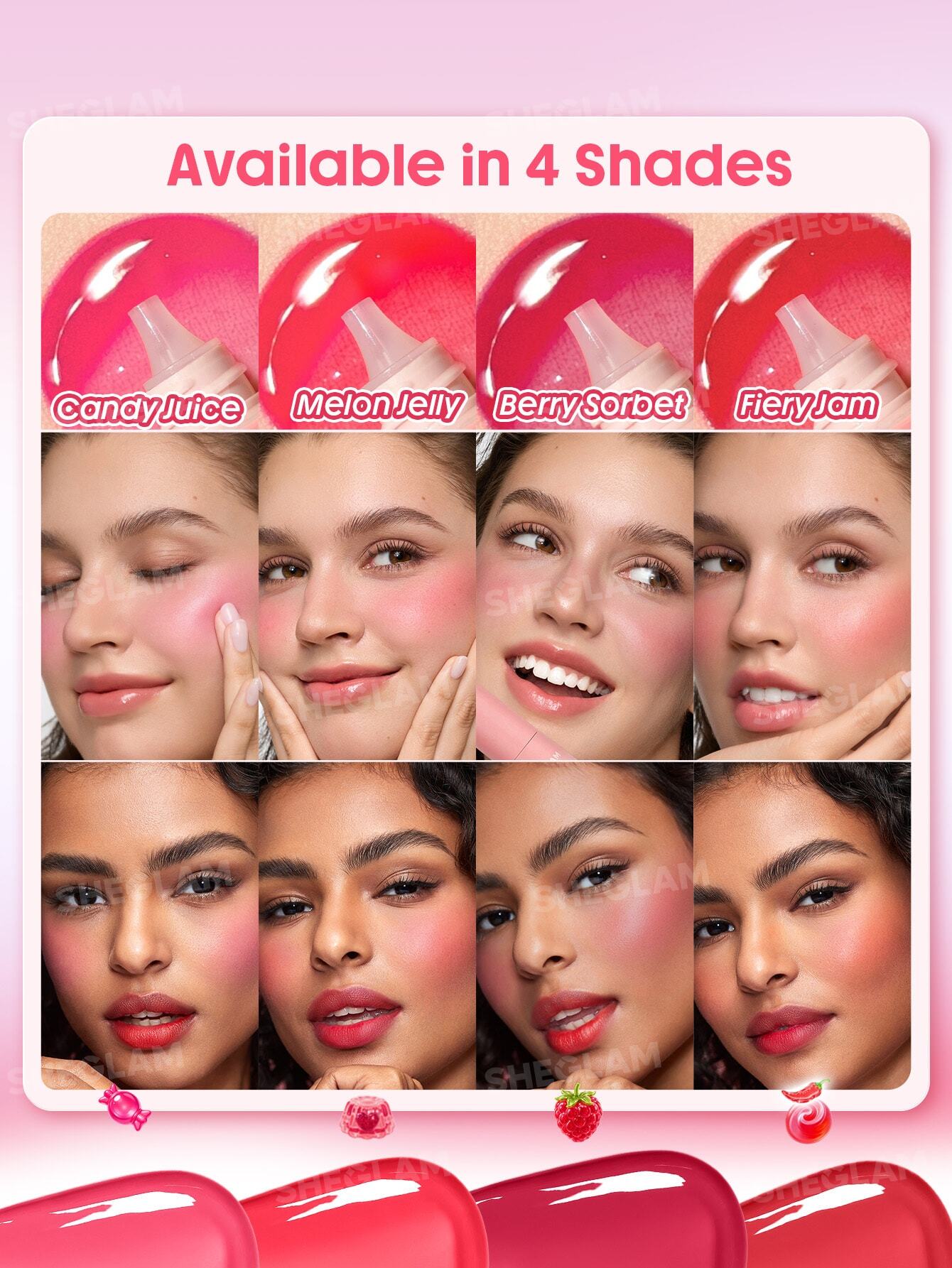 SHEGLAM Aqua Flushed Gel Blush Collection