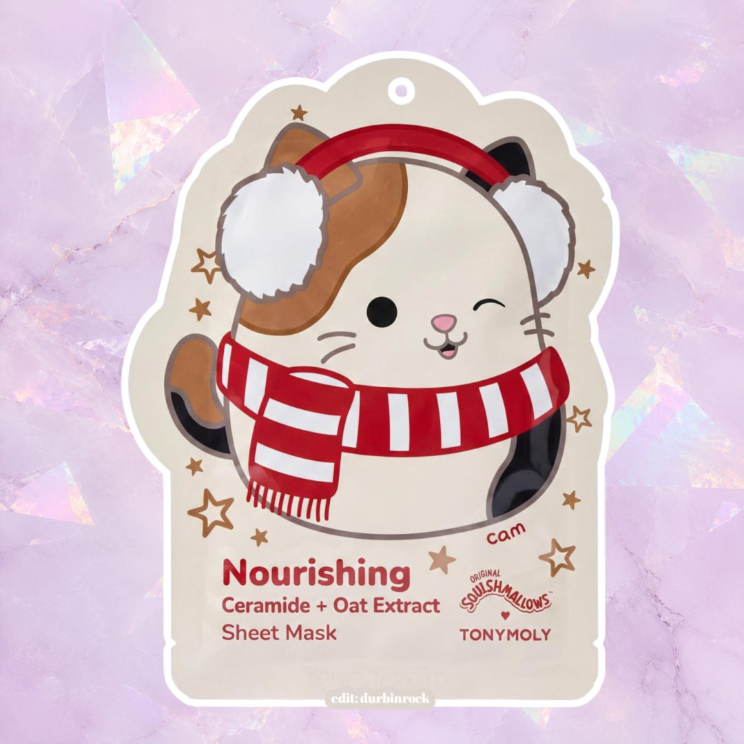 TONYMOLY Squishmallows x Cam Nourishing Korean Ceramide + Oat Face Mask