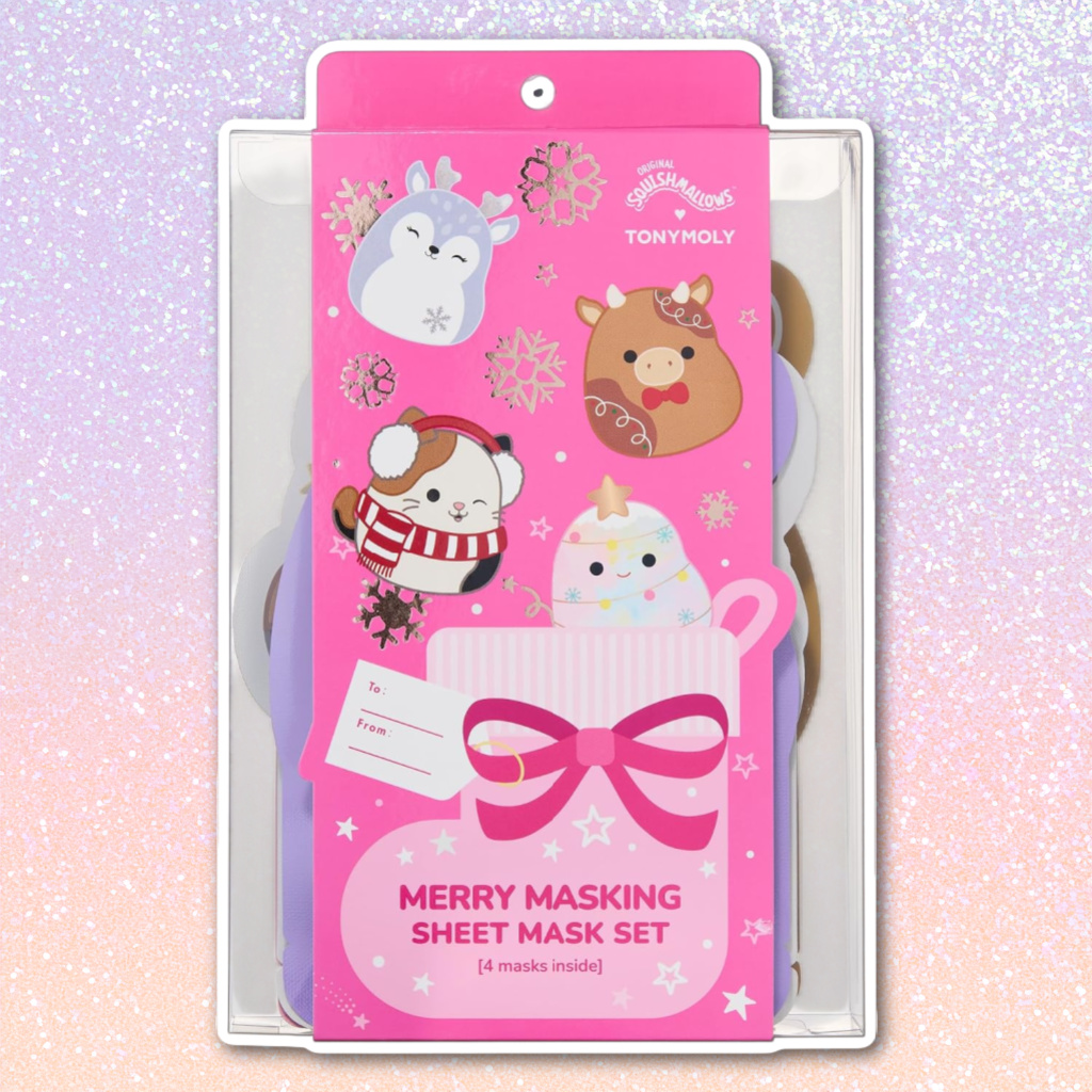 TONYMOLY x Squishmallows Merry Masking Sheet Mask Set