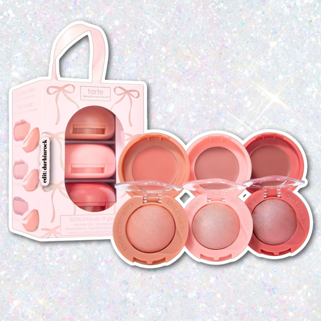 Tarte XOXO Blush & Glow Macaron Trio $42