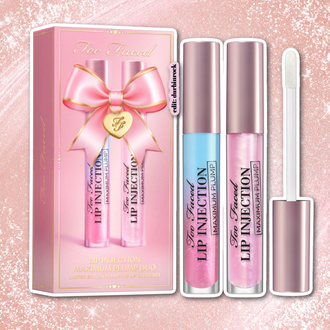 Too Faced Lip Injection Maximum Plump Lip Gloss Duo Set