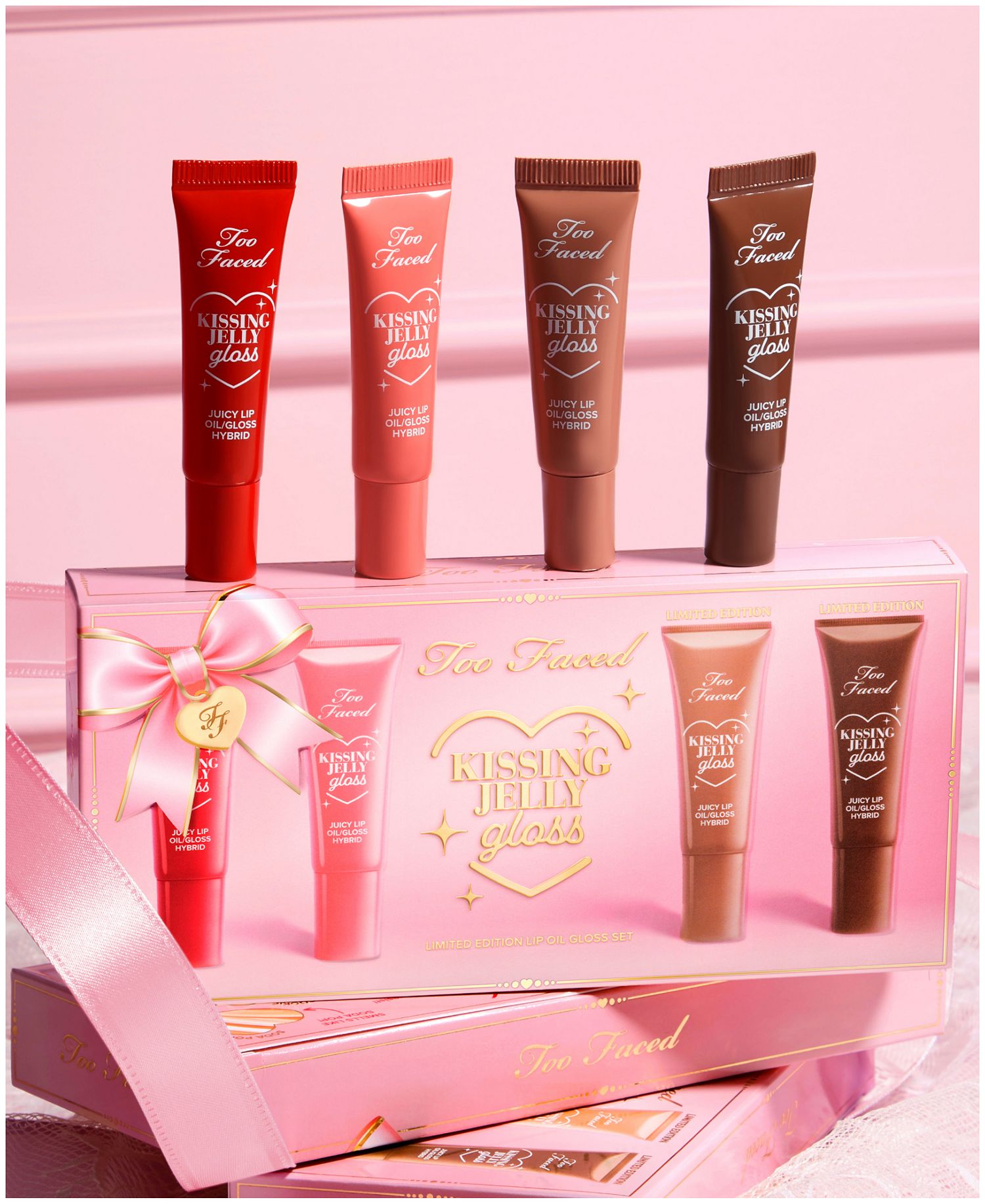 Too Faced Kissing Jelly Gloss Lip Oil Collection Set