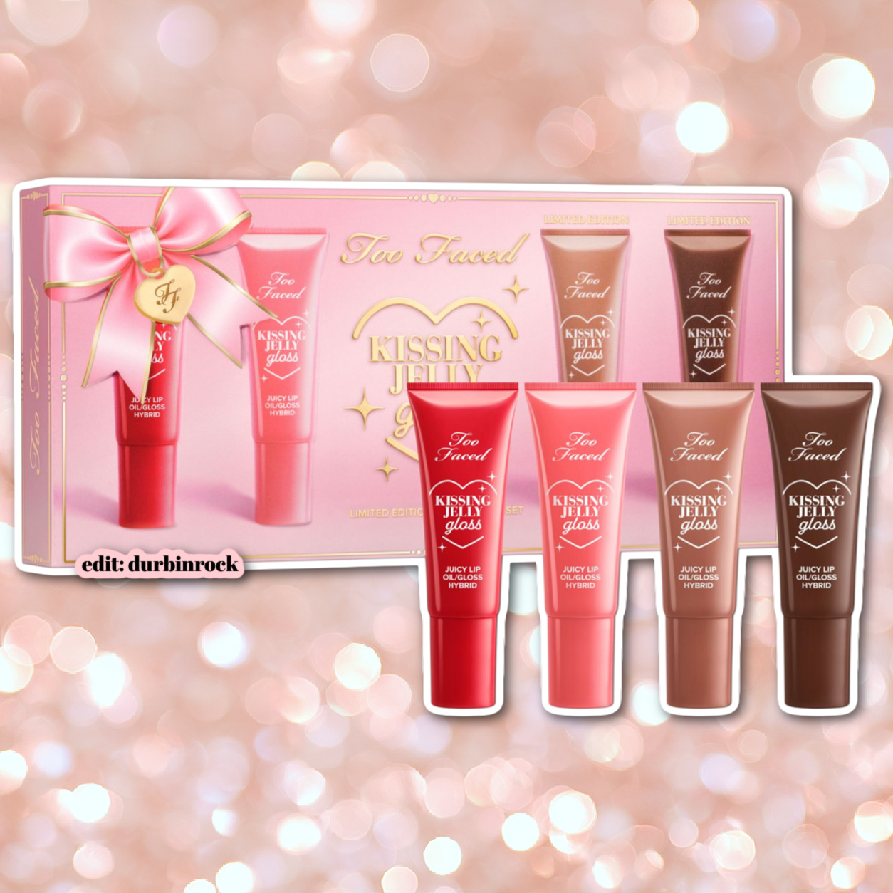 Too Faced Kissing Jelly Gloss Lip Oil Collection Set