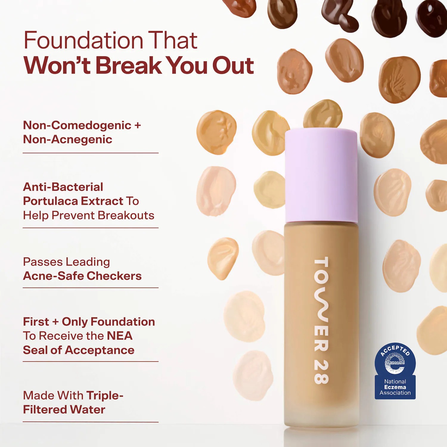 Tower 28 Beauty Swipe Serum Non-Acnegenic Foundation