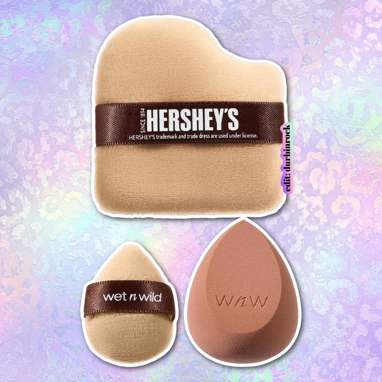 Wet n Wild x Hershey’s 3-Piece Makeup Sponge & Puff Set
