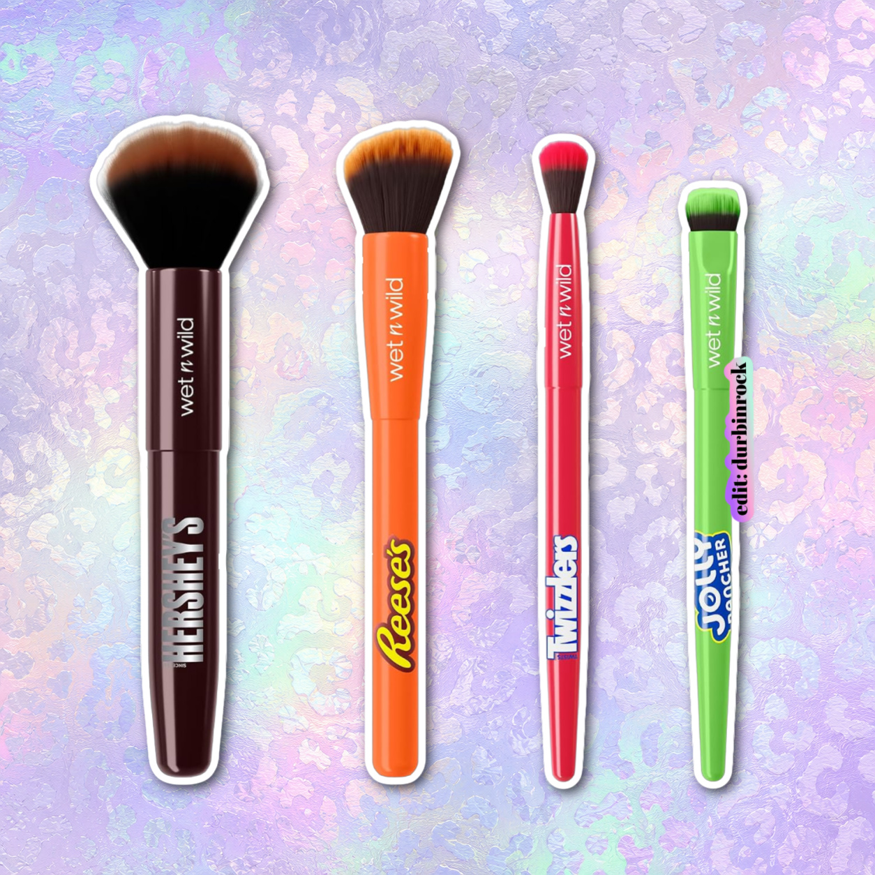 Wet n Wild x Hershey's Trick-or-Treat 4-Piece Makeup Brush Set
