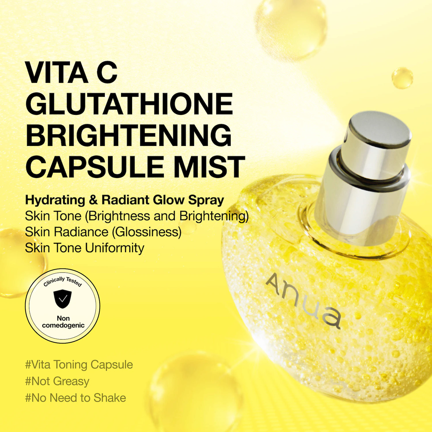 ANUA Vita C Glutathione Brightening Capsule Mist