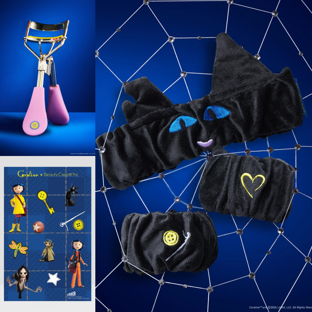 Beauty Creations x Coraline Cats Don't Talk Headband & Wristband Set