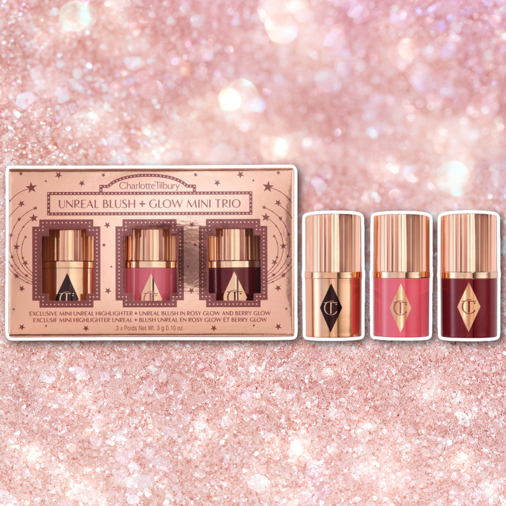 Charlotte Tilbury Mini Unreal Blush + Glow Trio