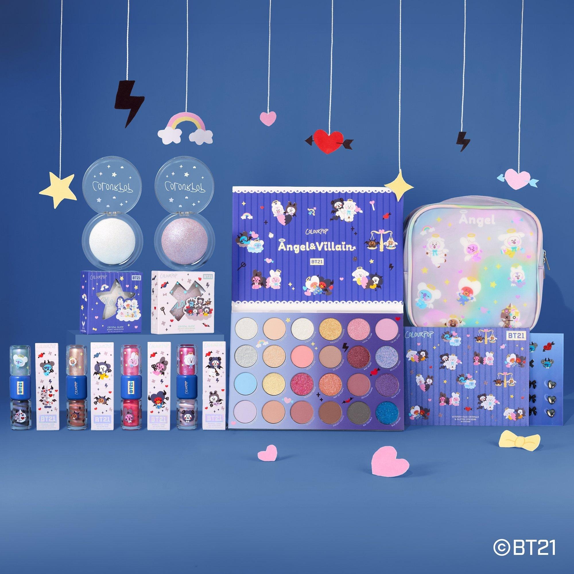 ColourPop x BT21 Angel & Villain Collaboration
