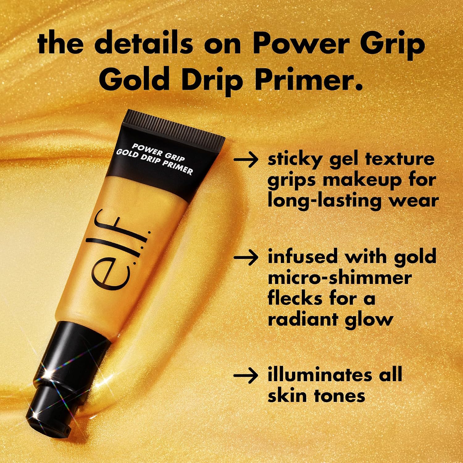 ELF Power Grip Gold Drip Primer