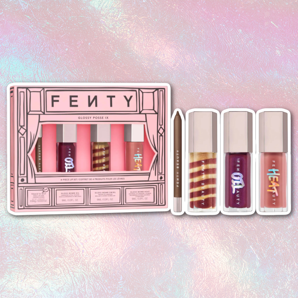 Fenty Beauty Holiday Glossy Posse IX 4-Piece Lip Set