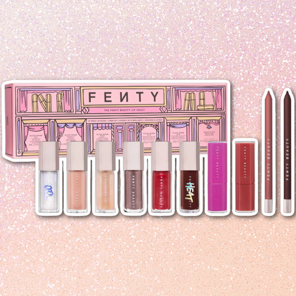 Fenty Beauty The Fenty Beauty Lip Vault 10 Piece Gloss and Liner Set