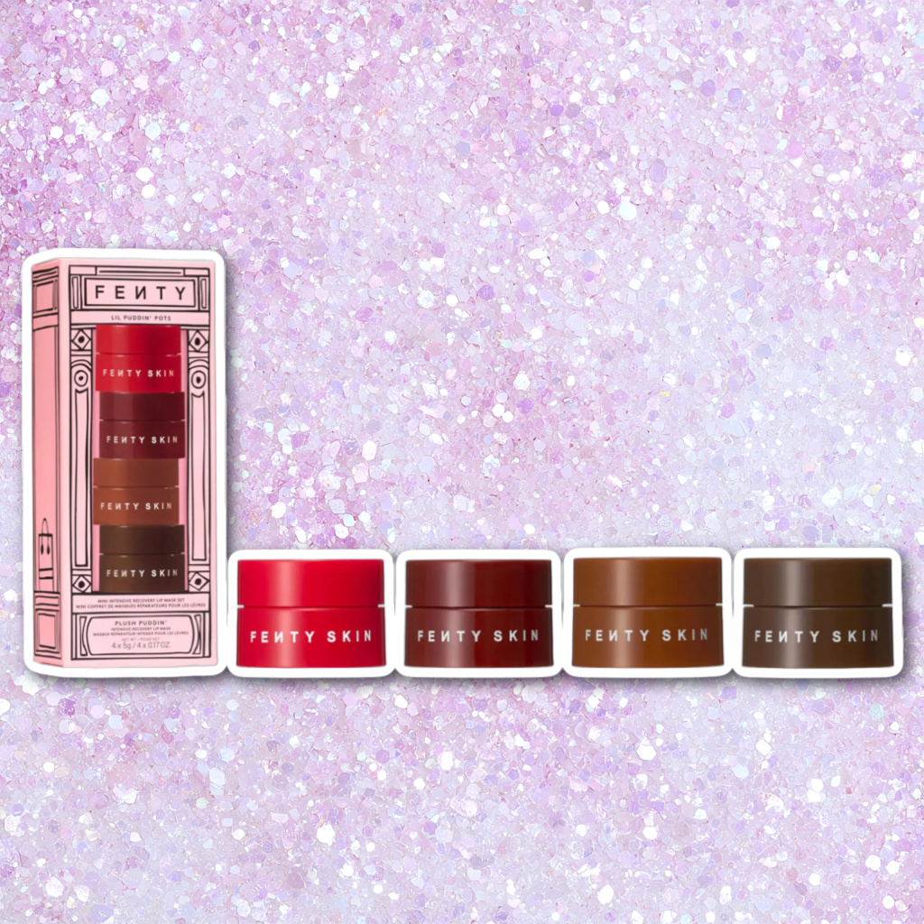 Fenty Skin Holiday Plush Puddin' Lil Puddin' Pots Lip Masks Set​
