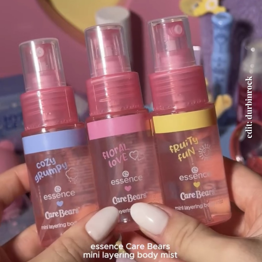 Essence x Care Bears Mini Layering Body Mists