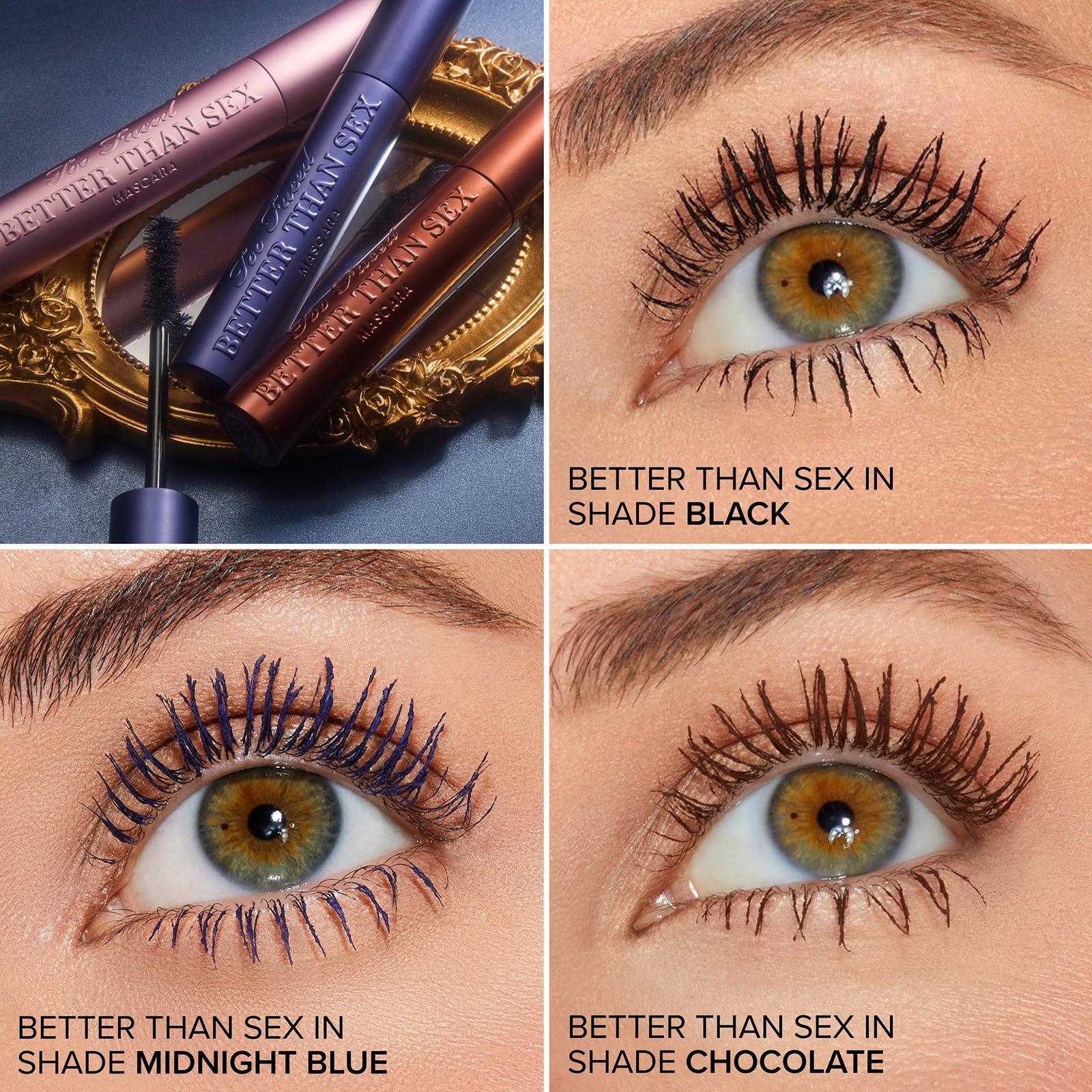 Too Faced NEW Better Than Sex Midnight Blue Mascara