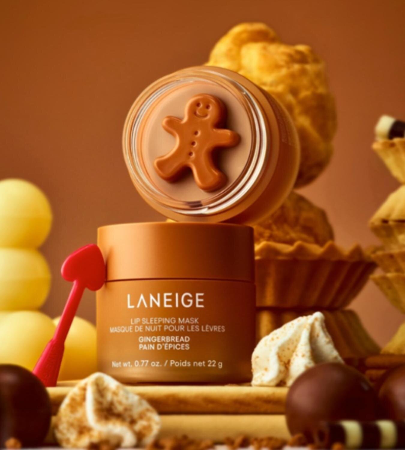 LANEIGE Gingerbread Holiday Lip Sleeping Mask