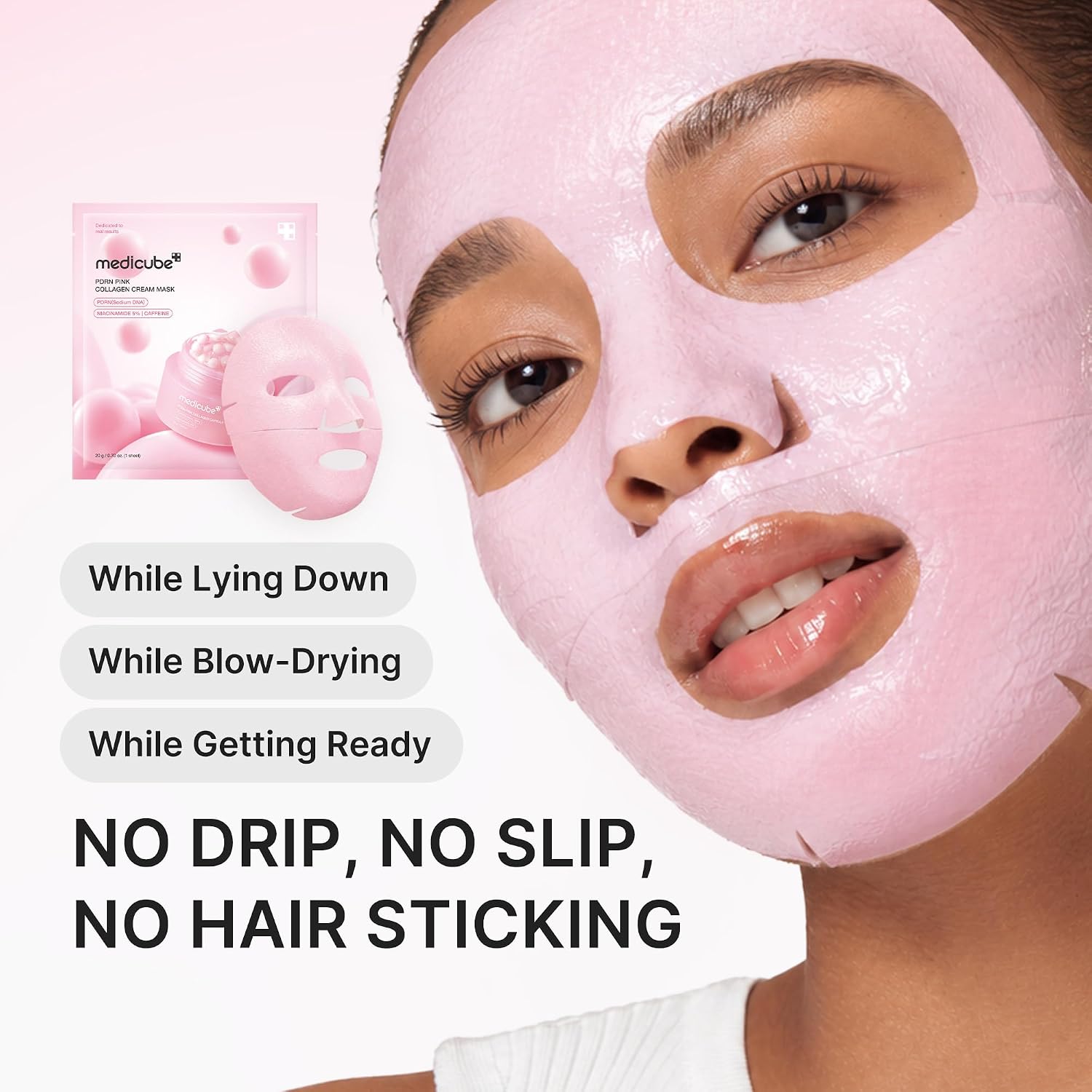 Medicube PDRN Pink Collagen Cream Masks