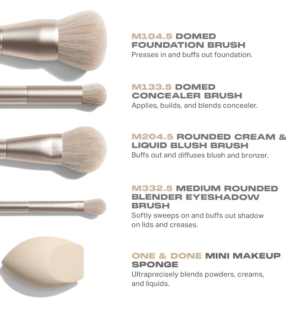Morphe Holiday Riches Come True 5-Piece Brush & Tool Set
