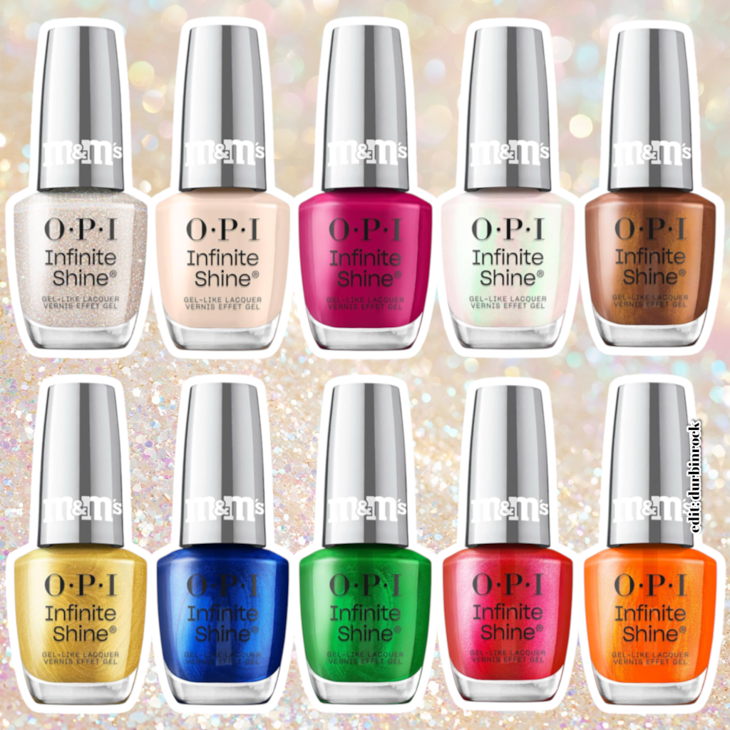 OPI x M&M&rsquo;s Infinite Shine Holiday Collection 2026