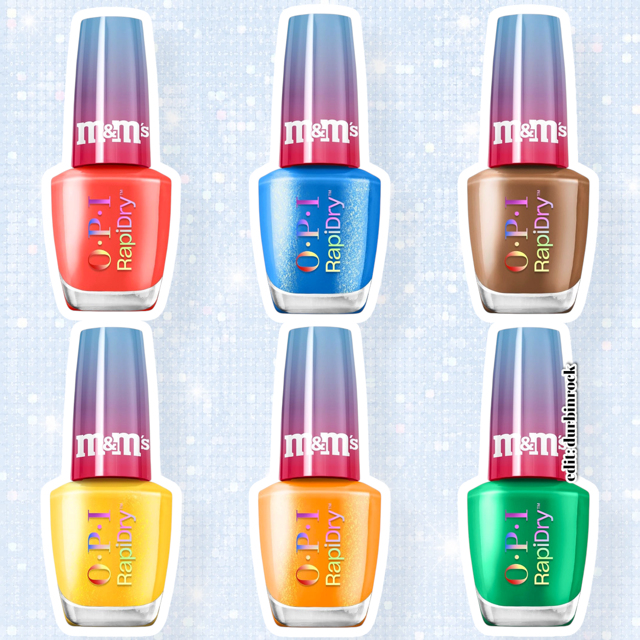 OPI x M&M's RapiDry Quick Dry Holiday Collection 2026