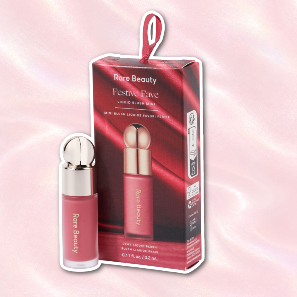 Rare Beauty Festive Fave Liquid Blush Ornament With NEW Shade