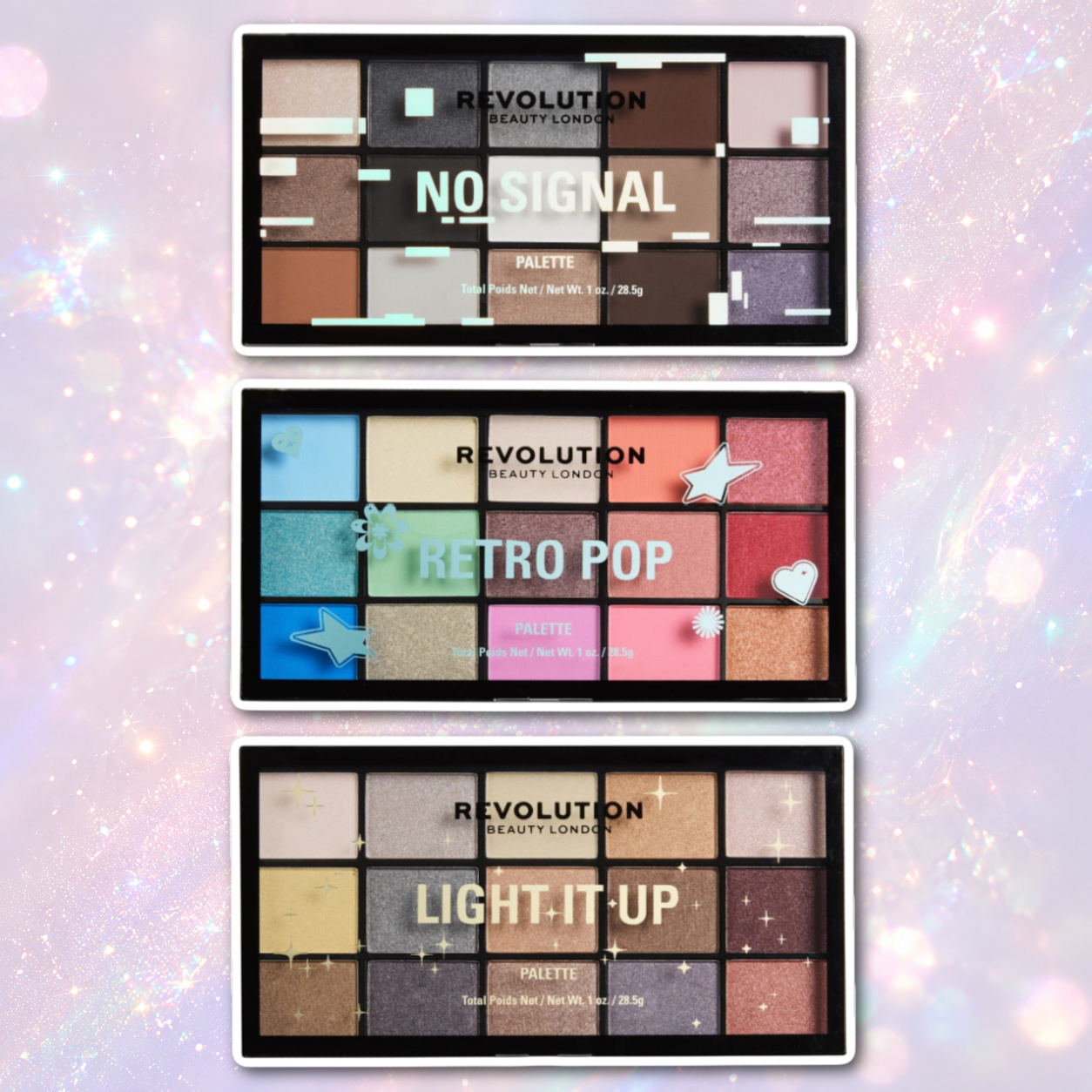 Revolution Reloaded Light It Up, Retro Pop & No Signal Palettes