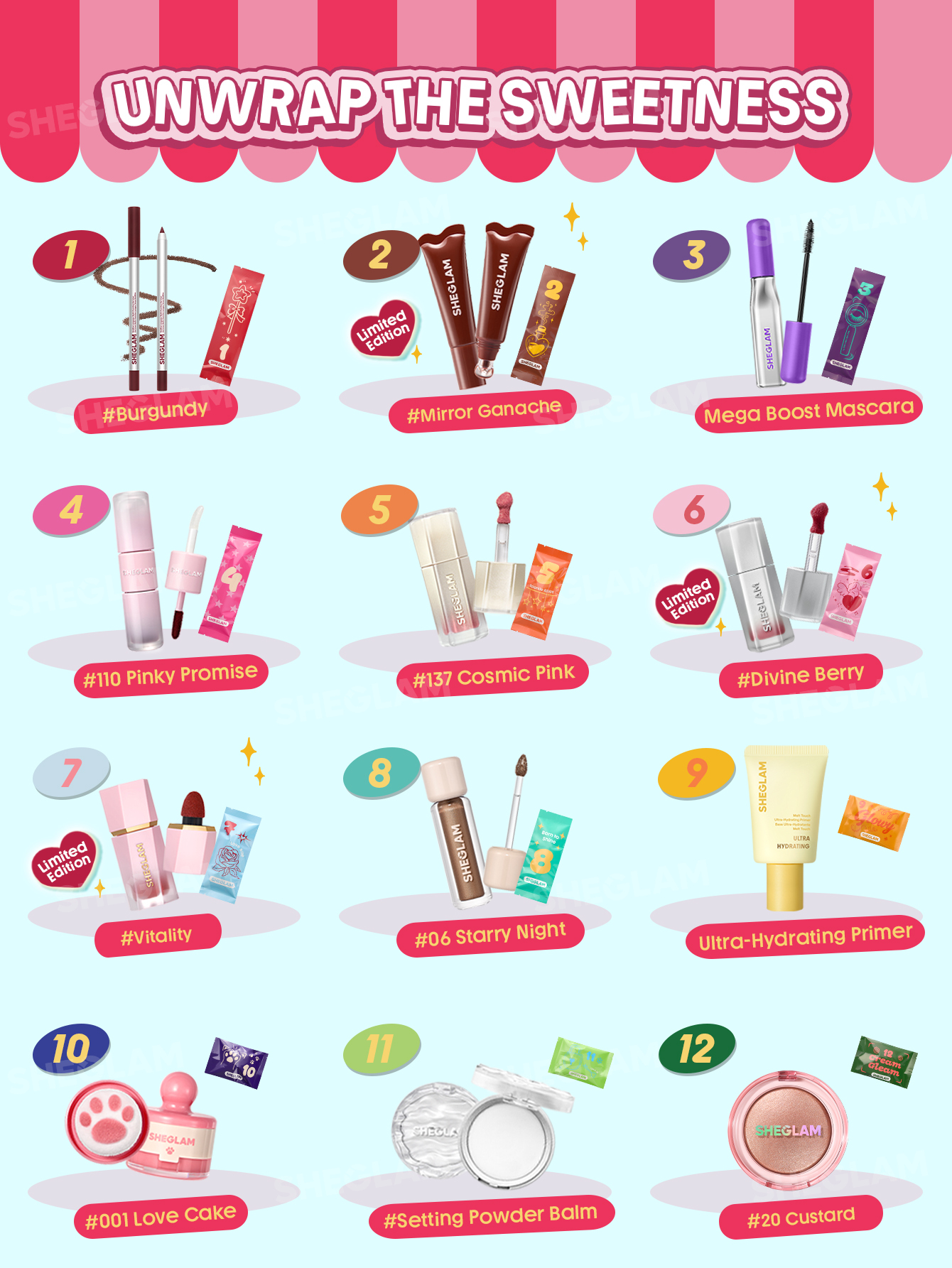 SHEGLAM Life Is Sweet Advent Calendar 2026