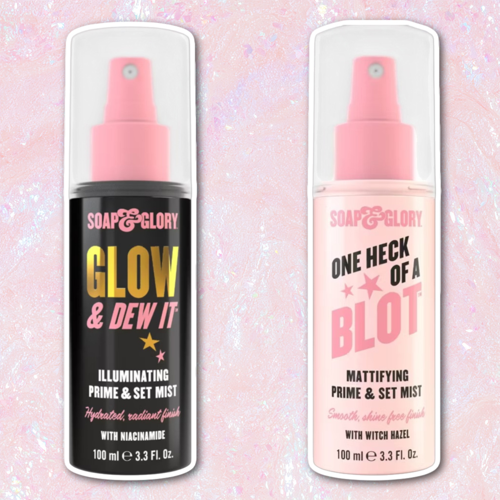 Soap & Glory Glow And Dew It and One Heck Of A Blot Setting Sprays
