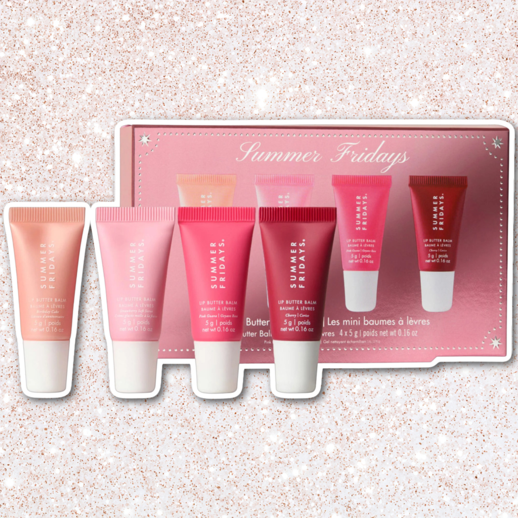 Summer Fridays The Lip Butter Balm Minis Pink Set