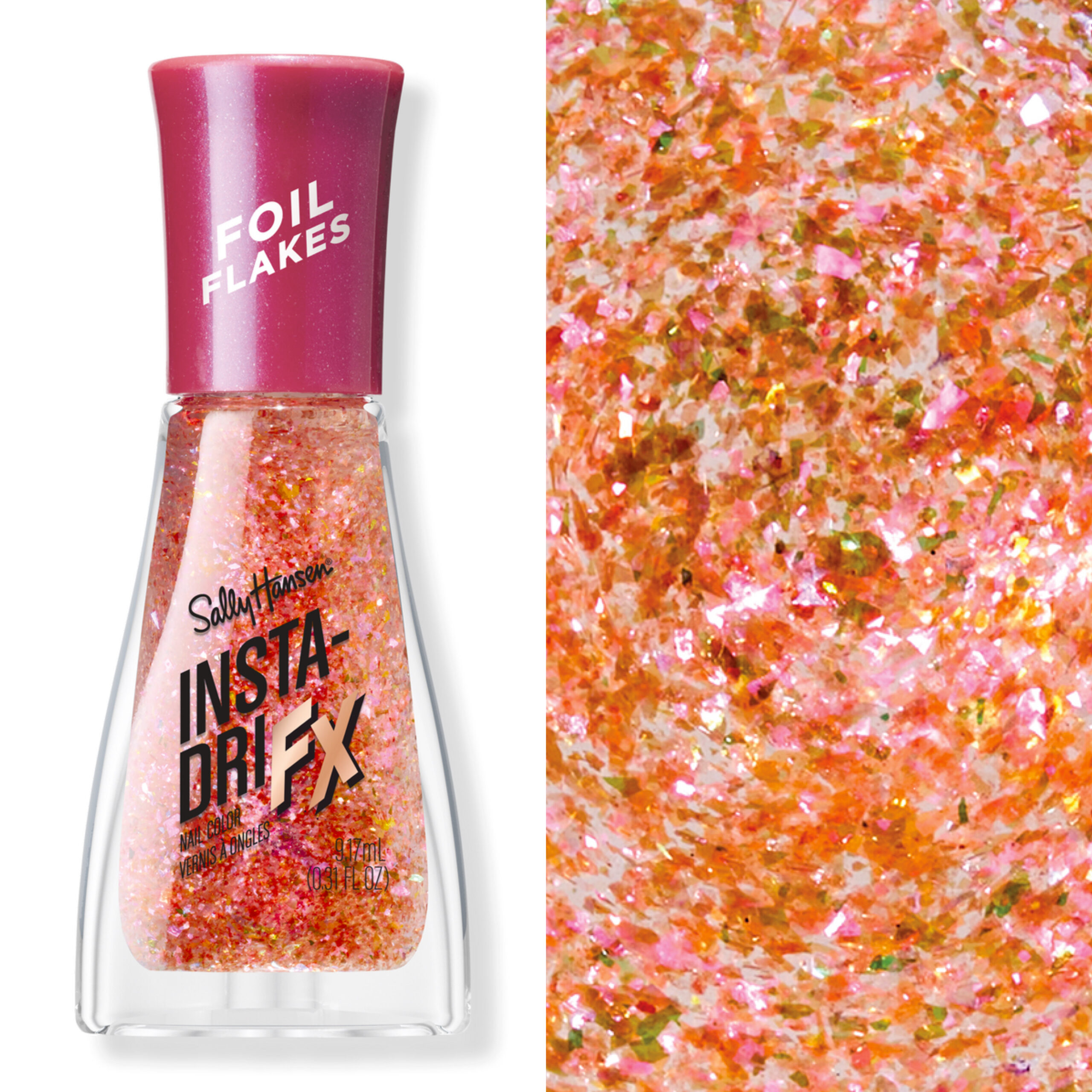 Sally Hansen Insta-Dri Foil Fever Nail Polish in Get Your Peach On