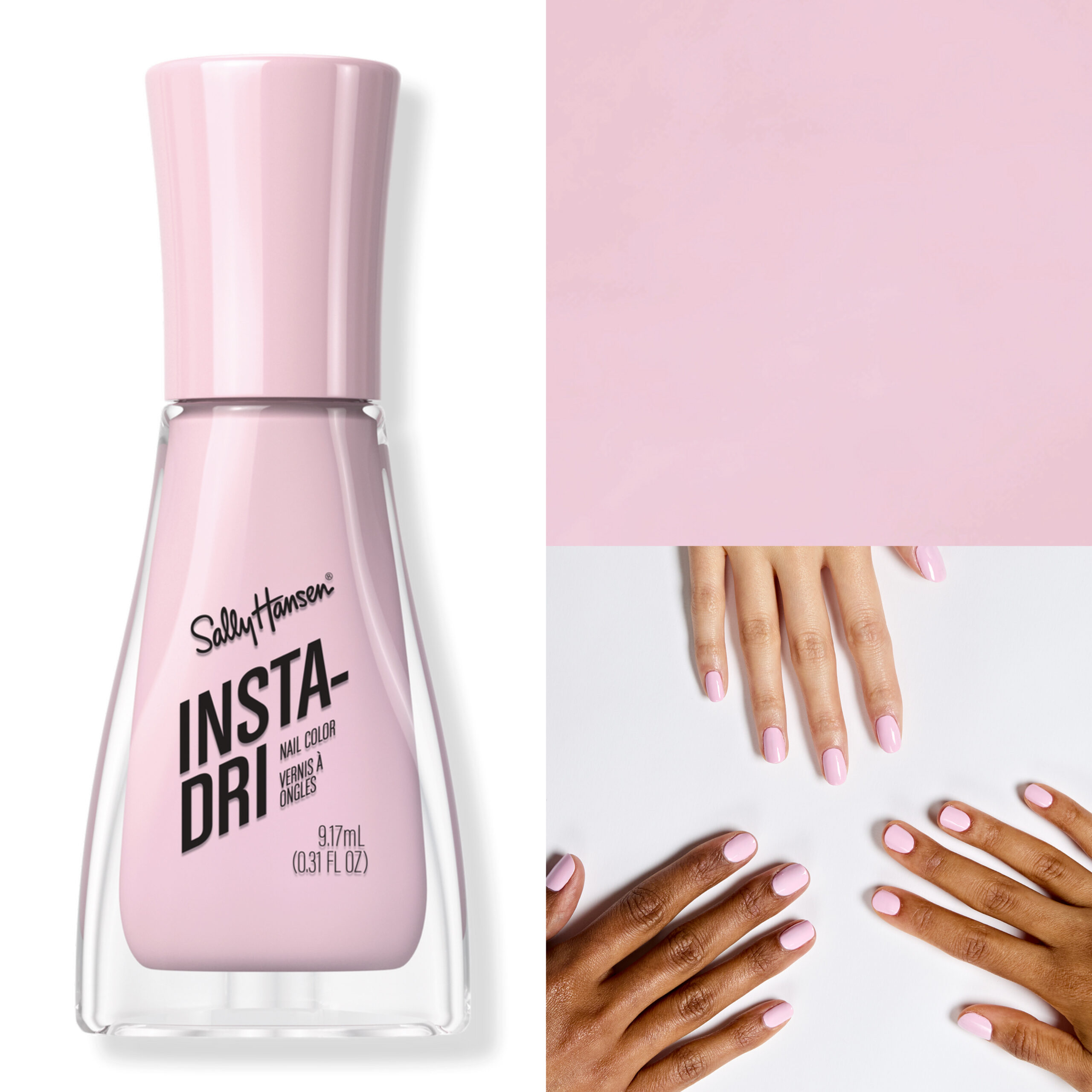 Sally Hansen Insta-Dri Foil Fever Nail Polish in Shake It Pink Baby